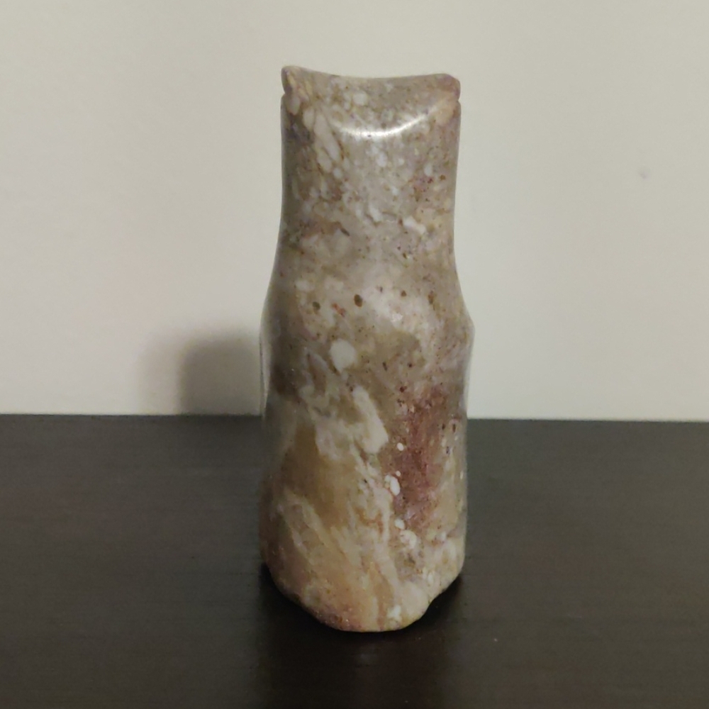 Vintage carved soapstone tribal owl 🦉 - Picture 3 of 7